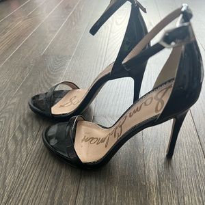 Sam Edelman Stiletto High Heel - Black Patent Leather - 6